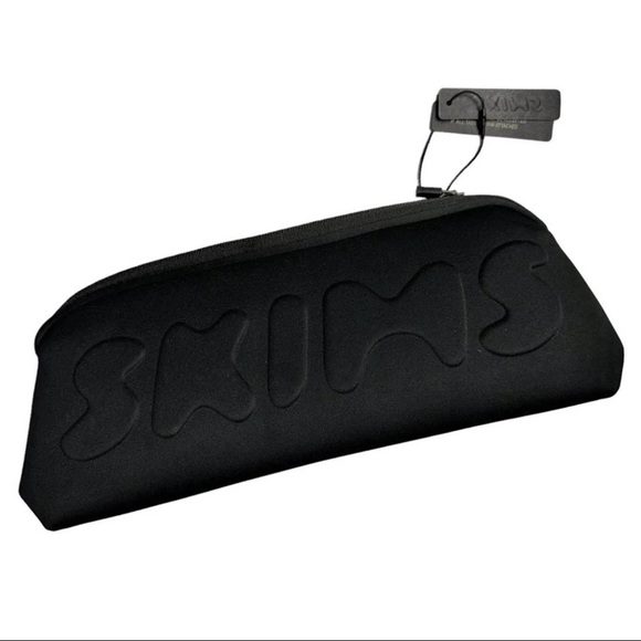 NEW Skims Neoprene Zip Pouch | Black Onyx - Picture 4 of 7